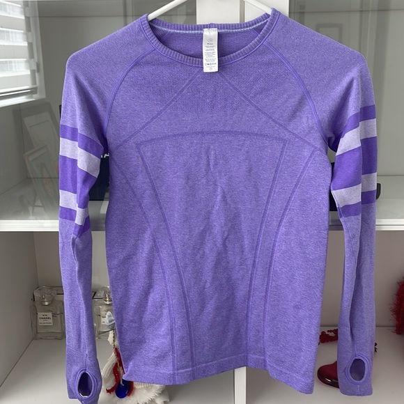 lululemon athletica Shirts & Tops Lvlvva Purple Top Junior 2